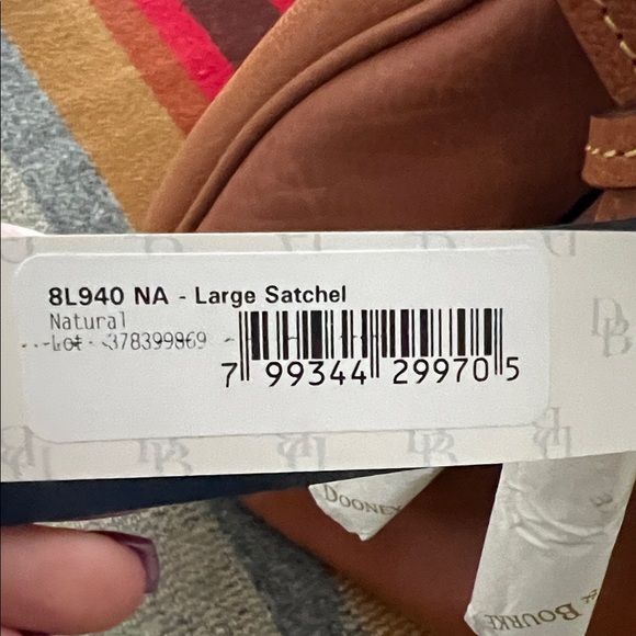 Dooney & Bourke Large Florentine Satchel Natural - Picture 12 of 13